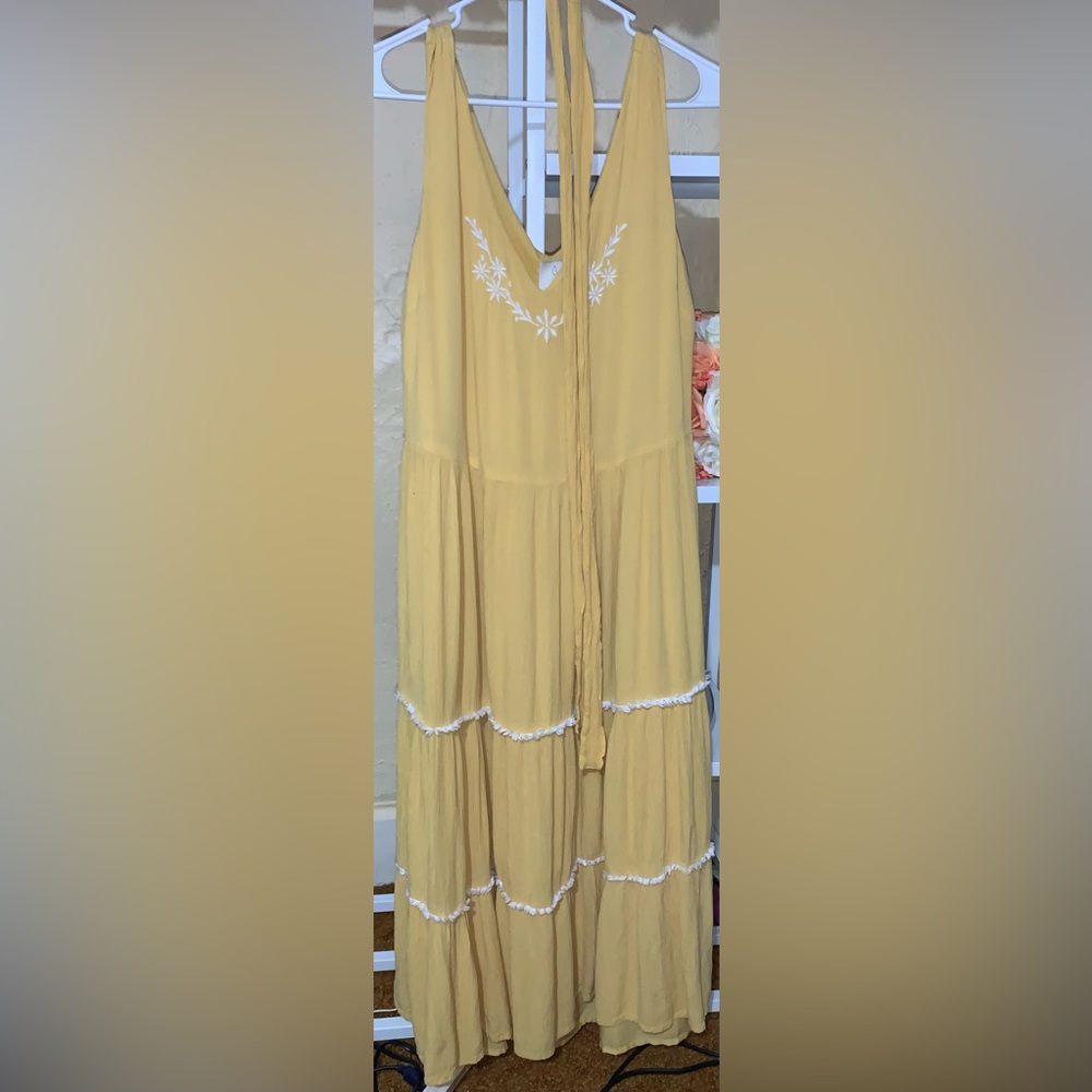 Joie Mommy & Me Embroidered 3-Tier Maxi Dress Size 12